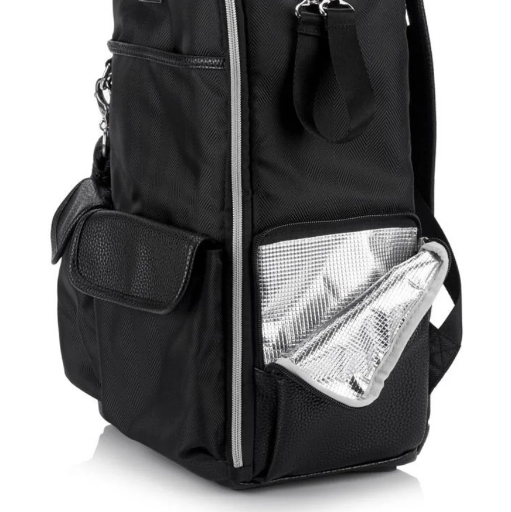 Itzy Ritzy Black Diaper Backpack with Tassel Charm 🖤🖤